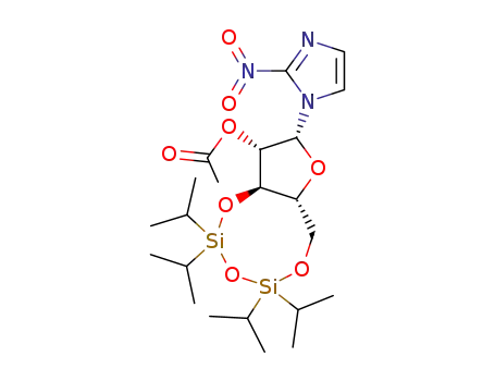1-β-D-[3,5-O,O-(1,1,3,3-tetraisopropyldisiloxanyl)-2-O-acetylarabinofuranosyl]-2-nitroimidazole