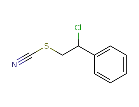 Molecular Structure of 61807-24-7 (Thiocyanic acid, 2-chloro-2-phenylethyl ester)