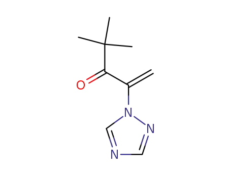 Molecular Structure of 104940-88-7 (4,4-dimethyl-2-(1H-1,2,4-triazol-1-yl)pent-1-en-3-one)
