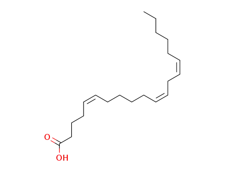 Molecular Structure of 7019-85-4 (5(Z),11(Z),14(Z)-Eicosatrienoic Acid)