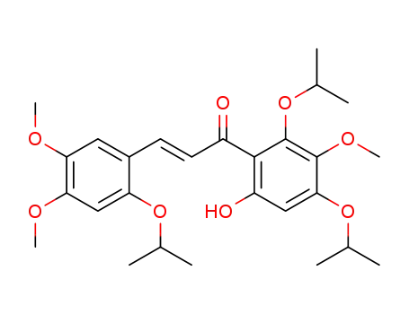 2-Propen-1-one,
3-[4,5-dimethoxy-2-(1-methylethoxy)phenyl]-1-[6-hydroxy-3-methoxy-2,4
-bis(1-methylethoxy)phenyl]-
