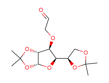 Molecular Structure of 176440-96-3 ([(3aR,5R,6S,6aR)-5-((R)-2,2-Dimethyl-[1,3]dioxolan-4-yl)-2,2-dimethyl-tetrahydro-furo[2,3-d][1,3]dioxol-6-yloxy]-acetaldehyde)