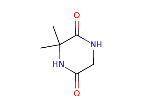 Molecular Structure of 33477-74-6 (2,5-Piperazinedione,3,3-dimethyl-(8CI,9CI))