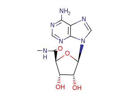 Molecular Structure of 35788-27-3 (5'-N-METHYLCARBOXAMIDOADENOSINE)