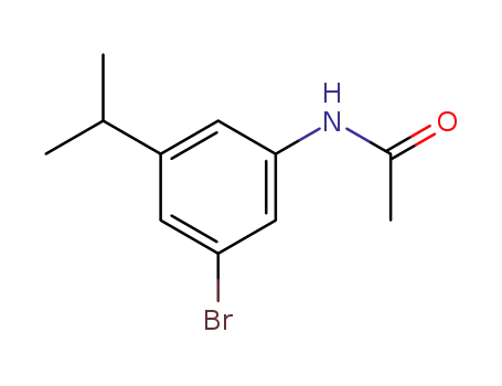 Molecular Structure of 112930-41-3 (Acetamide, N-[3-bromo-5-(1-methylethyl)phenyl]-)