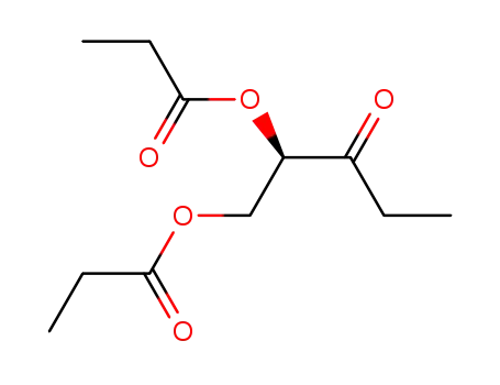 Molecular Structure of 241803-47-4 ((2R)-1,2-di(propionyloxy)pentan-3-one)