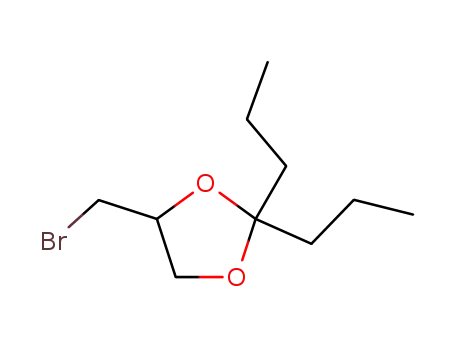 Molecular Structure of 91539-99-0 (1,3-Dioxolane, 4-(bromomethyl)-2,2-dipropyl-)