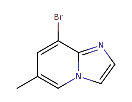 Molecular Structure of 136117-93-6 (8-Bromo-6-methylimidazo[1,2-a]pyridine)