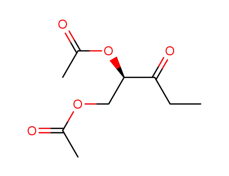 Molecular Structure of 241803-46-3 ((2R)-1,2-di(acetyloxy)pentan-3-one)