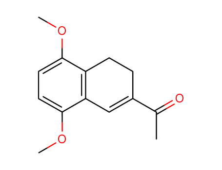 Molecular Structure of 75251-98-8 (5,8-DiMethoxy-2-acetyl-3,4-dihydronaphthalene)