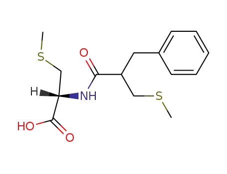Molecular Structure of 88389-22-4 (L-Cysteine, S-methyl-N-[2-[(methylthio)methyl]-1-oxo-3-phenylpropyl]-)