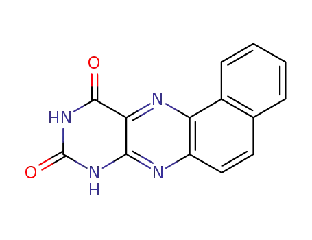 Molecular Structure of 4707-30-6 (8<i>H</i>-naphtho[1,2-<i>g</i>]pteridine-9,11-dione)