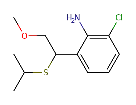 Benzenamine, 2-chloro-6-[2-methoxy-1-[(1-methylethyl)thio]ethyl]-
