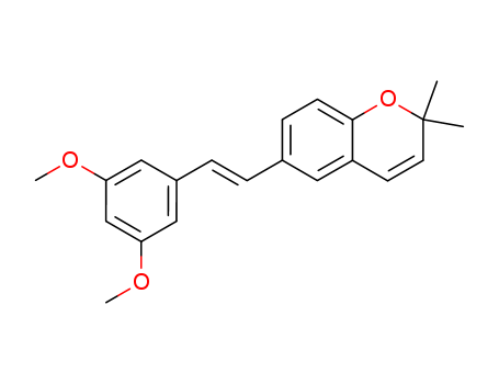 103805-58-9,6-[(E)-2-(3,5-dimethoxyphenyl)ethenyl]-2,2-dimethyl-2H-chromene,2H-1-Benzopyran,6-[2-(3,5-dimethoxyphenyl)ethenyl]-2,2-dimethyl-, (E)-; Lonchocarpene