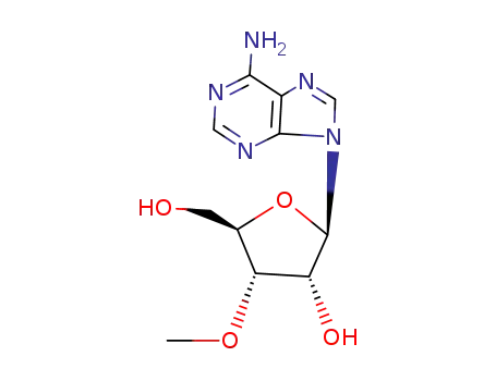 Molecular Structure of 10300-22-8 (3'-O-Methyl-D-adenosine)