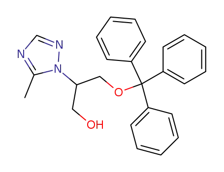 2-(3-methyl-2H-1,2,4-triazol-2-yl)-1-trityloxypropan-3-ol