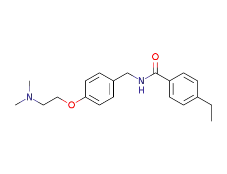 Molecular Structure of 122892-78-8 (Benzamide, N-[[4-[2-(dimethylamino)ethoxy]phenyl]methyl]-4-ethyl-)
