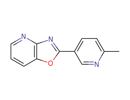 Molecular Structure of 120623-52-1 (2-(6-Methyl-pyridin-3-yl)-oxazolo[4,5-b]pyridine)