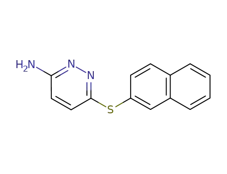 Molecular Structure of 180901-21-7 (3-Pyridazinamine, 6-(2-naphthalenylthio)-)