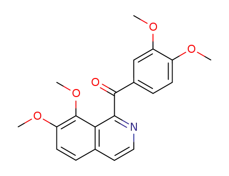 Molecular Structure of 113756-77-7 (Methanone, (7,8-dimethoxy-1-isoquinolinyl)(3,4-dimethoxyphenyl)-)