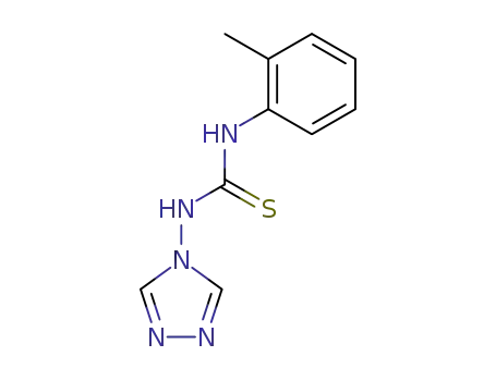 Molecular Structure of 5102-33-0 (1-(2-methylphenyl)-3-(4H-1,2,4-triazol-4-yl)thiourea)