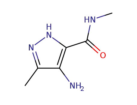 Molecular Structure of 68375-44-0 (1H-Pyrazole-3-carboxamide,  4-amino-N,5-dimethyl-)