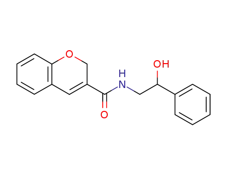 Molecular Structure of 83823-15-8 (N-(2-hydroxy-2-phenylethyl)-2H-chromene-3-carboxamide)