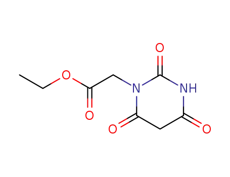 Molecular Structure of 98629-84-6 (TETRAHYDRO-2,4,6-TRIOXO-1(2H)-PYRIMIDINEACETIC ACID ETHYL ESTER)