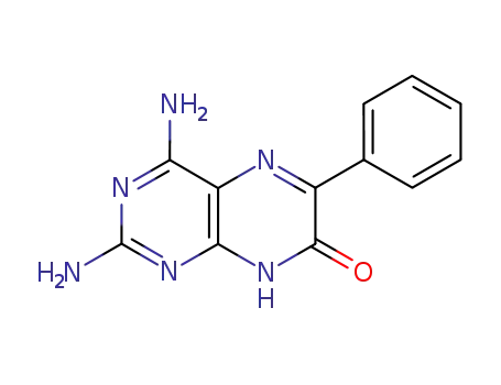 Molecular Structure of 19152-93-3 (2,4-Diamino-6-phenyl-7-pteridinol)