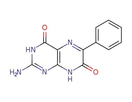 Molecular Structure of 51324-29-9 (2-amino-6-phenylpteridine-4,7(1H,8H)-dione)