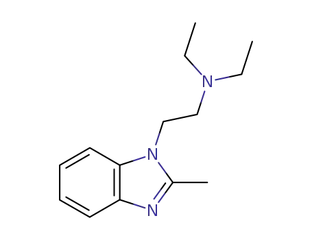 Molecular Structure of 49671-72-9 (N,N-DIETHYL-2-(2-METHYL-1H-BENZIMIDAZOL-1-YL)ETHANAMINE)