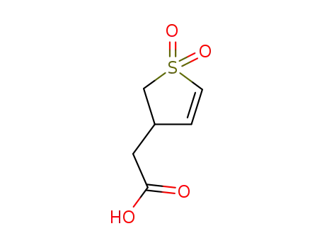 Molecular Structure of 17236-25-8 ((1,1-DIOXIDO-2,3-DIHYDROTHIEN-3-YL)ACETIC ACID)