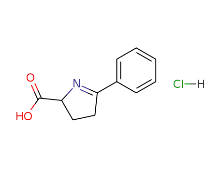 Molecular Structure of 2847-90-7 (5-phenyl-3,4-dihydro-2H-pyrrole-2-carboxylic acid)