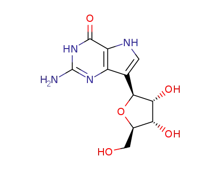 Molecular Structure of 102731-45-3 (7-DEAZAGUANOSINE)