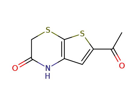 Molecular Structure of 151095-12-4 (6-ACETYL-2,3-DIHYDRO-1H-THIENO[2,3-B][1,4]THIAZIN-2-ONE)