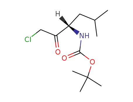 Molecular Structure of 102123-85-3 (BOC-LEU-CHLOROMETHYLKETONE)