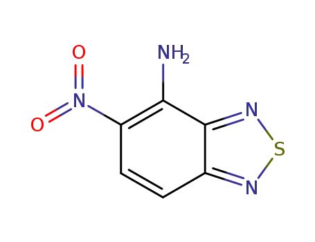 Molecular Structure of 1915-85-1 (2,1,3-Benzothiadiazol-4-amine, 5-nitro-)