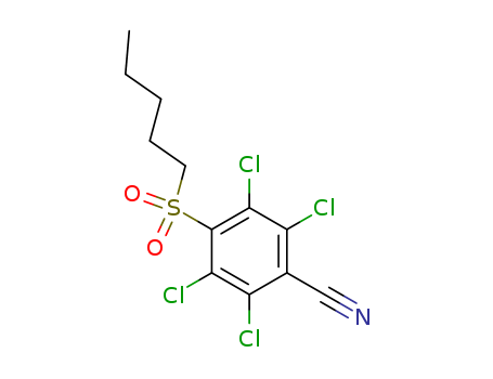 56916-64-4,4-Pentylsulfonyl-2,3,5,6-tetrachlorobenzonitrile,BENZONITRILE,4-PENTYLSULFONYL-2,3,5,6-TETRACHLORO;4-Pentylsulfonyl-2,3,5,6-tetrachlorobenzonitrile;