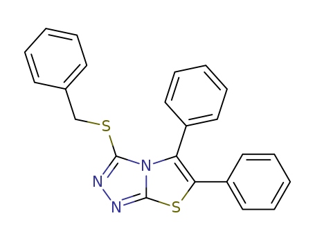 Thiazolo[2,3-c]-1,2,4-triazole,5,6-diphenyl-3-[(phenylmethyl)thio]-