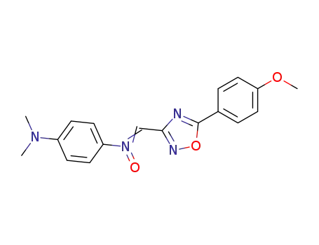<i>N</i>'-[5-(4-methoxy-phenyl)-[1,2,4]oxadiazol-3-ylmethylene]-<i>N</i>,<i>N</i>-dimethyl-benzene-1,4-diamine <i>N</i>'-oxide