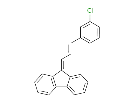 Molecular Structure of 1836-90-4 (9-[3-(3-chlorophenyl)prop-2-en-1-ylidene]-9H-fluorene)