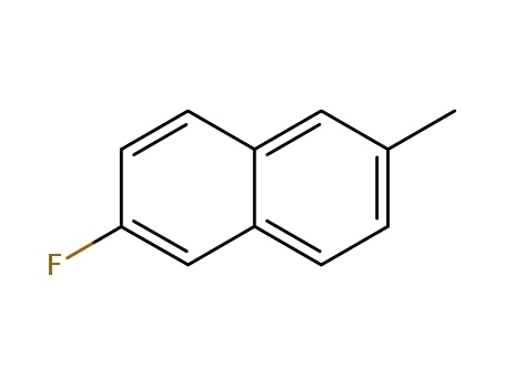 Molecular Structure of 324-42-5 (2-FLUORO-6-METHYLNAPHTHALENE)