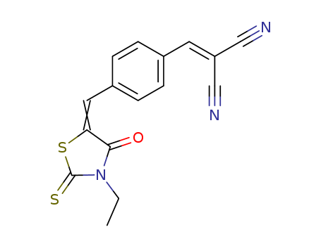 Propanedinitrile,2-[[4-[(3-ethyl-4-oxo-2-thioxo-5-thiazolidinylidene)methyl]phenyl]methylene]- cas  30042-36-5