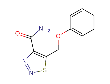 Molecular Structure of 4609-52-3 (5-(phenoxymethyl)-1,2,3-thiadiazole-4-carboxamide)