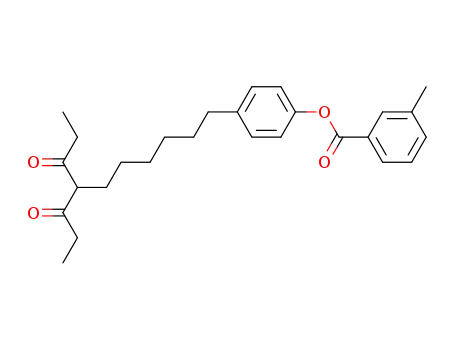 Benzoic acid, 3-methyl-, 4-[8-oxo-7-(1-oxopropyl)decyl]phenyl ester