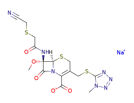 Molecular Structure of 56796-39-5 (Cefmetazole sodium)