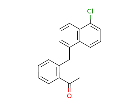 Molecular Structure of 14944-57-1 (1-{2-[(5-chloronaphthalen-1-yl)methyl]phenyl}ethanone)