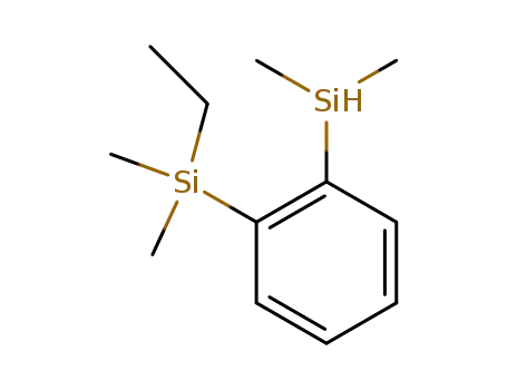 Molecular Structure of 142208-04-6 (Silane, [2-(dimethylsilyl)phenyl]ethyldimethyl-)