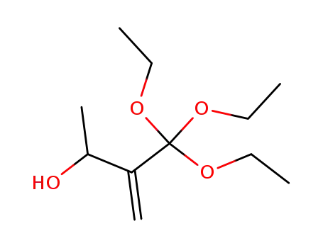 Molecular Structure of 62097-06-7 (3-Buten-2-ol, 3-(triethoxymethyl)-)