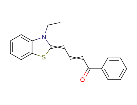 Molecular Structure of 35327-87-8 ((2E,4Z)-4-(3-ETHYL-1,3-BENZOTHIAZOL-2(3H)-YLIDENE)-1-PHENYLBUT-2-EN-1-ONE)